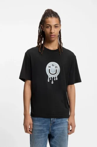 T-shirt med logotyp i bomullsjersey