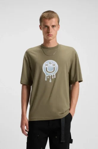 T-shirt med logotyp i bomullsjersey