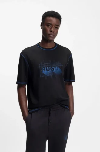T-shirt med logotyp i bomullsjersey