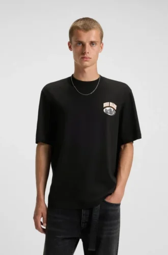T-shirt med logotyp i bomullsjersey