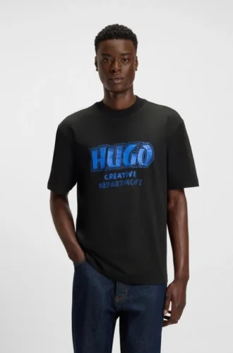 T-shirt med logotyp i bomullsjersey