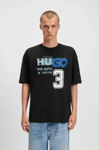 T-shirt med logotyp i bomullsjersey