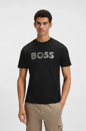 T-shirt med logotyp i bomullsjersey