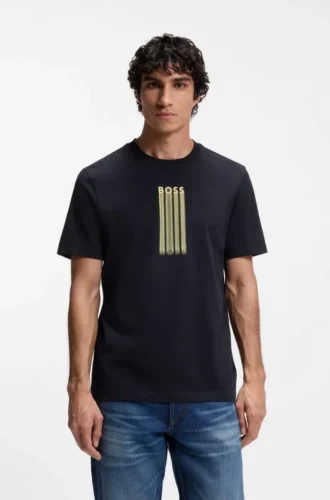 T-shirt med logotyp i bomullsjersey