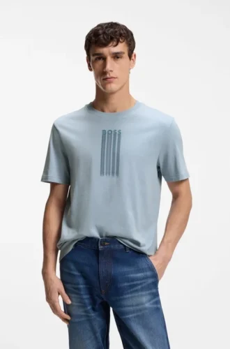 T-shirt med logotyp i bomullsjersey