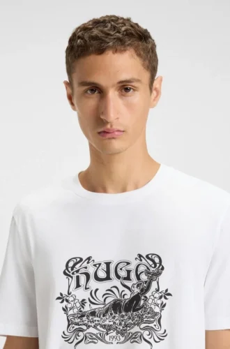 T-shirt med logotyp i bomullsjersey