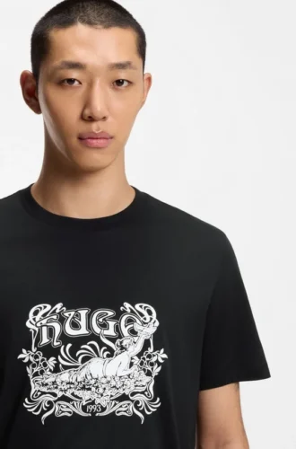 T-shirt med logotyp i bomullsjersey