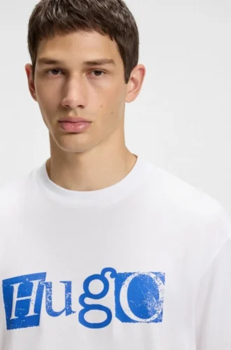 T-shirt med logotyp i bomullsjersey