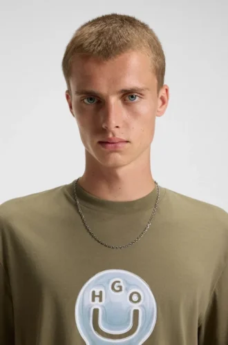 T-shirt med logotyp i bomullsjersey