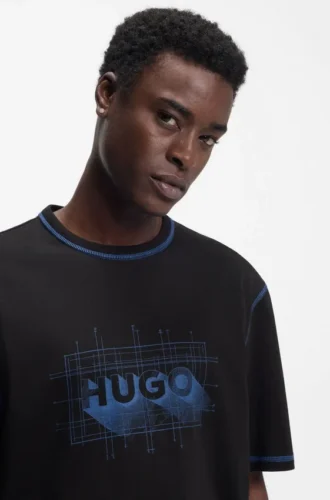 T-shirt med logotyp i bomullsjersey