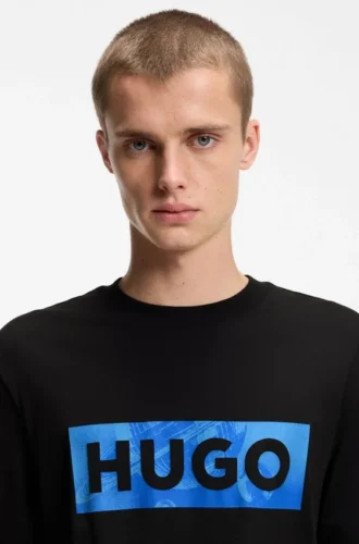 T-shirt med logotyp i bomullsjersey
