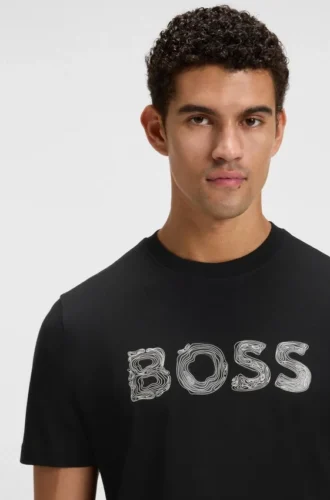 T-shirt med logotyp i bomullsjersey