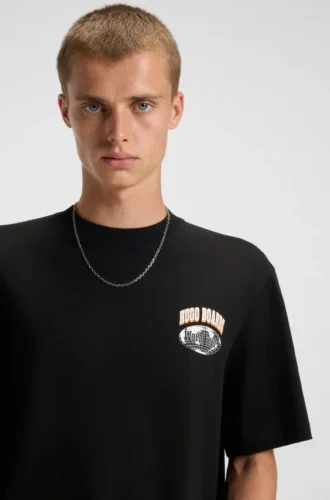 T-shirt med logotyp i bomullsjersey