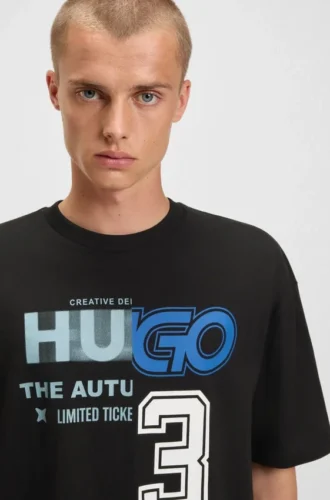 T-shirt med logotyp i bomullsjersey