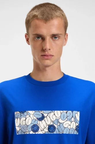 T-shirt med logotyp i bomullsjersey