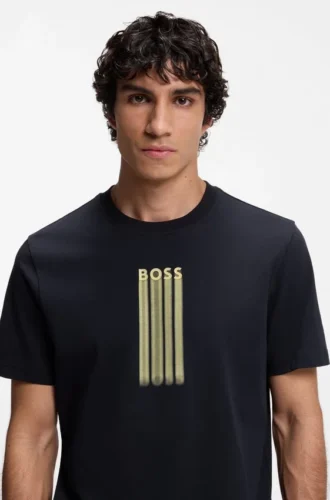T-shirt med logotyp i bomullsjersey
