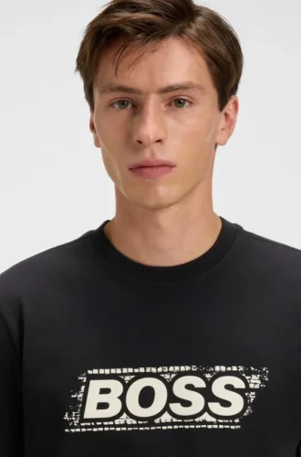 T-shirt med logotyp i bomullsjersey