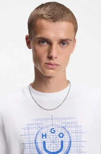 T-shirt med logotyp i bomullsjersey