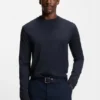T-shirt med mikromönster i merceriserad bomull