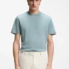 T-shirt med normal passform i merceriserad bomull