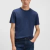 T-shirt med normal passform i merceriserad bomull