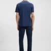 T-shirt med normal passform i merceriserad bomull