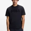T-shirt med ton-i-ton-logotyp i stretchbomull T-shirt med ton-i-ton-logotyp i stretchbomull