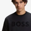 T-shirt med ton-i-ton-logotyp i stretchbomull T-shirt med ton-i-ton-logotyp i stretchbomull