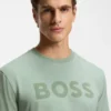 T-shirt med ton-i-ton-logotyp i stretchbomull T-shirt med ton-i-ton-logotyp i stretchbomull