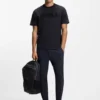 T-shirt med ton-i-ton-logotyp i stretchbomull T-shirt med ton-i-ton-logotyp i stretchbomull