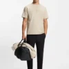 T-shirt med ton-i-ton-logotyp i stretchbomull