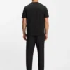 T-shirt med ton-i-ton-logotyp i stretchbomull