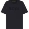 T-shirt med ton-i-ton-logotyp i stretchbomull T-shirt med ton-i-ton-logotyp i stretchbomull