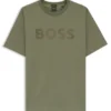 T-shirt med ton-i-ton-logotyp i stretchbomull