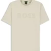 T-shirt med ton-i-ton-logotyp i stretchbomull