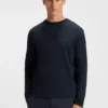 T-shirt med ton-i-ton-mönster i interlockbomull T-shirt med ton-i-ton-mönster i interlockbomull