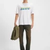 T-shirt med tryck i bomullsfrotté