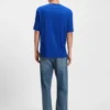T-shirt med tryck i bomullsfrotté