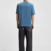 T-shirt med tryck i bomullsfrotté