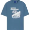 T-shirt med tryck i bomullsfrotté