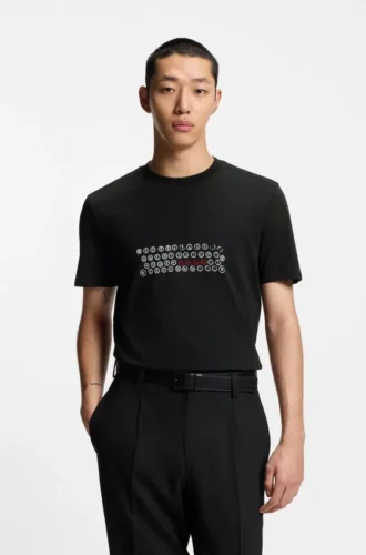 T-shirt med tryck i bomullsjersey