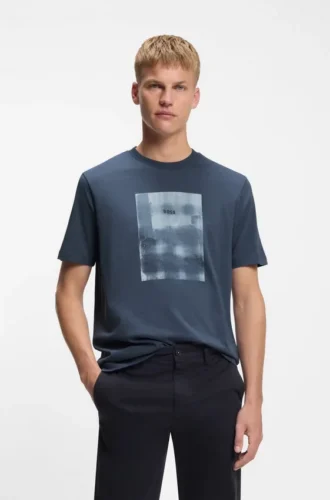 T-shirt med tryck i bomullsjersey