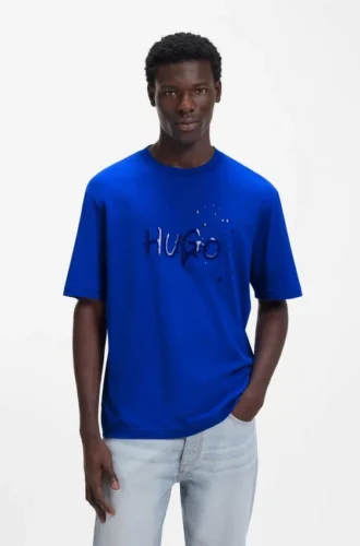 T-shirt med tryck i bomullsjersey
