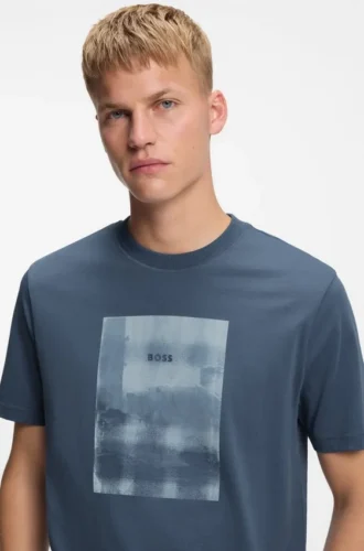 T-shirt med tryck i bomullsjersey