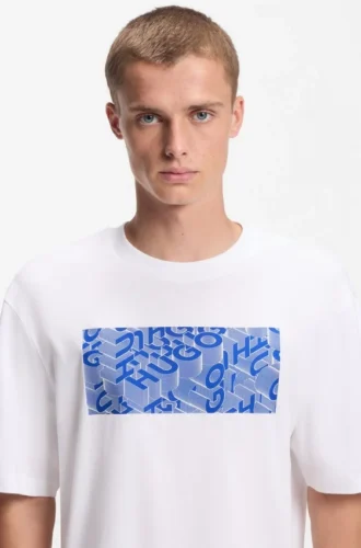 T-shirt med tryck i bomullsjersey