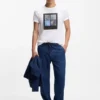 T-shirt med tryck i bomullsjersey