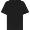 T-shirt med vertikala ränder i merceriserad bomull