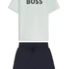 T-shirt- och shortsset för barn med logodetaljer T-shirt- och shortsset för barn med logodetaljer