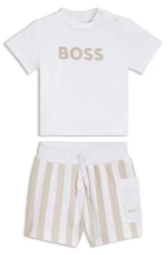 T-shirt- och shortsset för spädbarn i presentförpackning