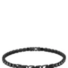 Tennisarmband med kedja och svarta kristaller Tennisarmband med kedja och svarta kristaller